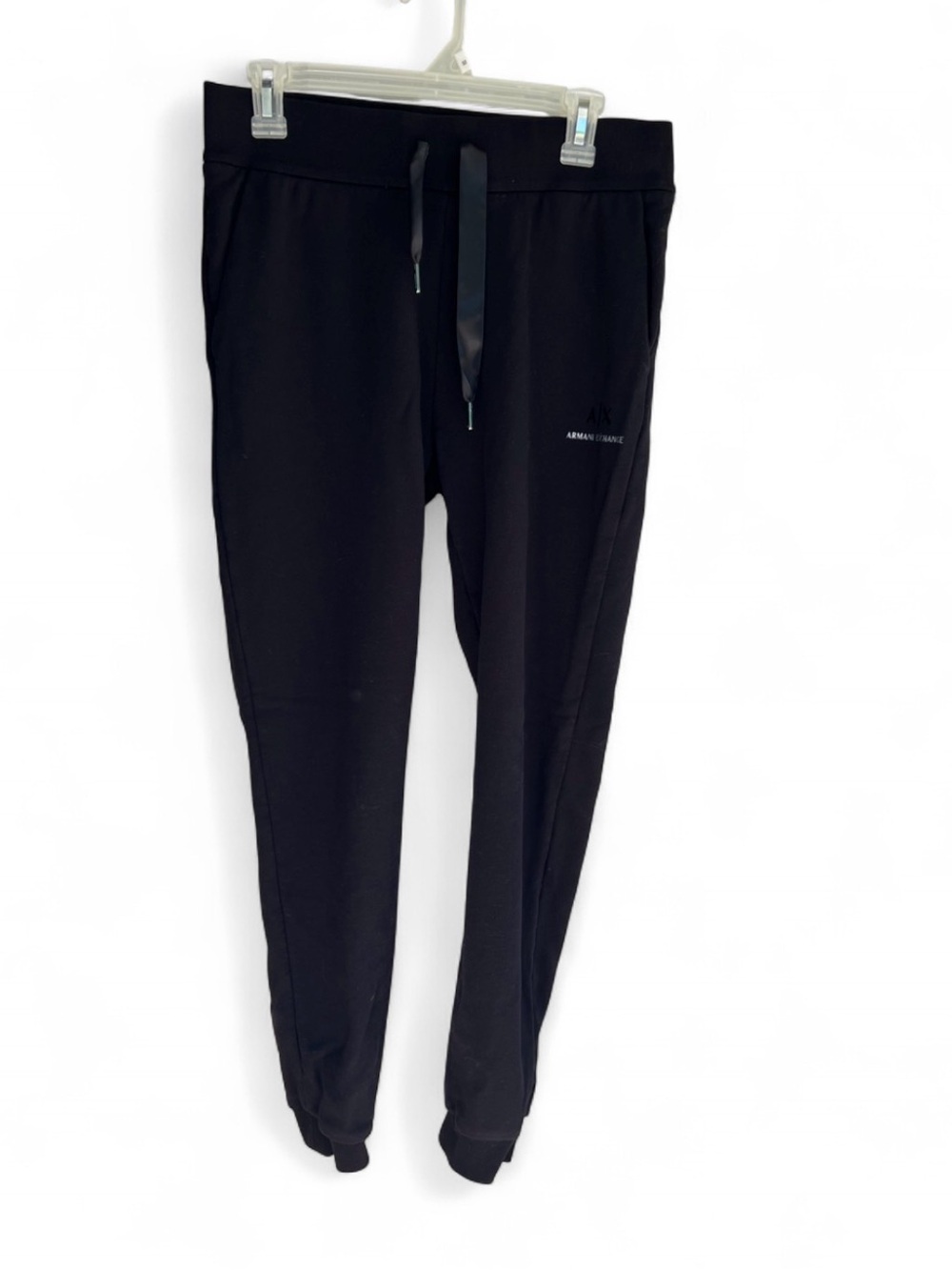 Armani Exchange 95% cotton men’s Black Slim Fit Joggers size medium